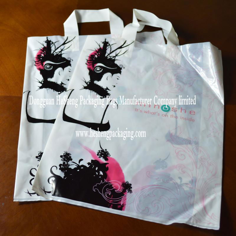 Custom printed  soft handle  merchandise bag 2