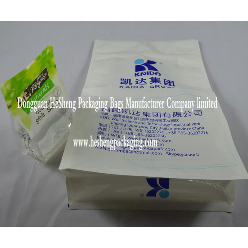 custom 8 sides seal laminated film zipa pouch