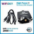 wifisky2000 usb wifi adapter Realtek 8187L chipset 802.11G 6dBi antenna 2