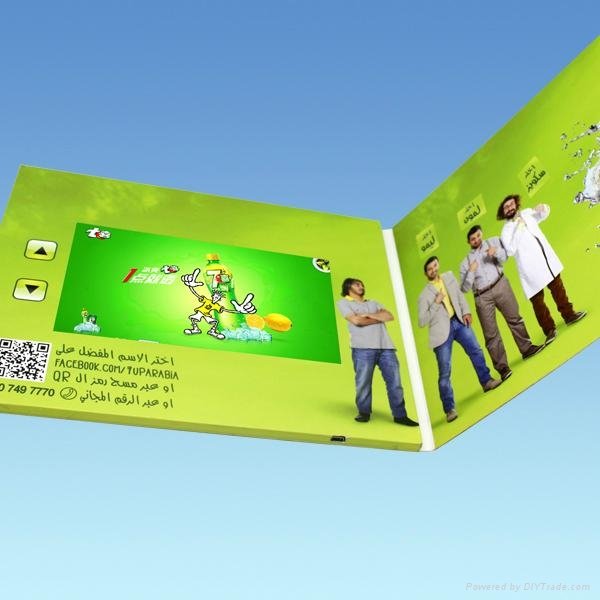 LCD Video Greeting Card Video Book Video Brochure
