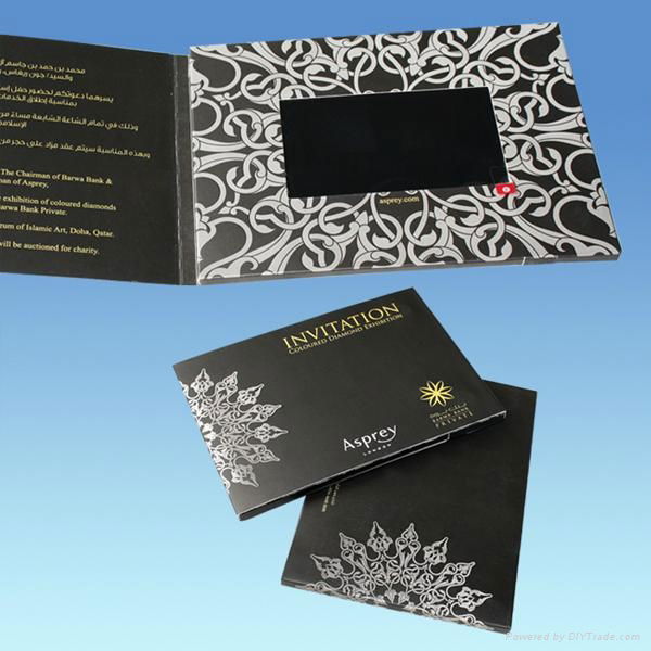 4.3" customised video greeting card / brochure