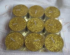 9PK colorful glitter tea light