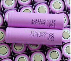 Samsung 18650-2600 mah rechargeable lithium battery