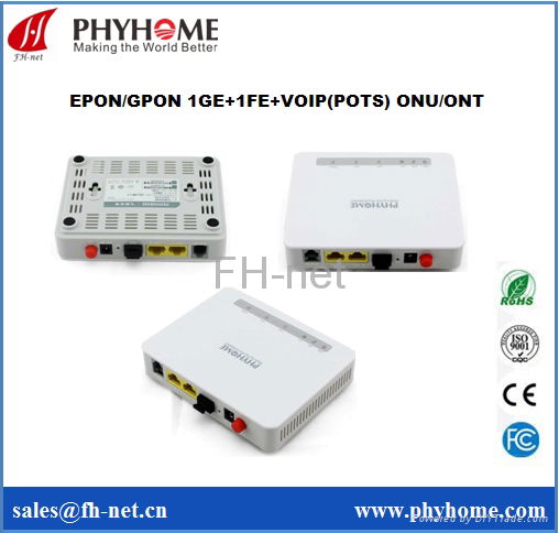 GEPON EPON 1GE ONU Compatible with Huawei MA5608T ZTE C300 OLT 3