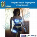 led luminous sexy led bra with shorts