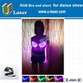 RGB led luminous sexy led bra with shorts for party 1