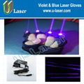 blue laser gloves for stage show with