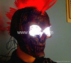 Halloween mask Ghost Rider skull LED mask led mask for christams show