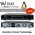 Genuine VU DUO twin tuner Ferrari Version Enigma 2 Linux HD IPTV  Blackhole 2.11