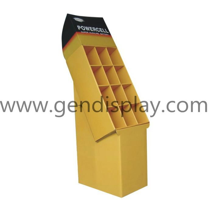 POP Cardboard Display Shelf for Battery Racks