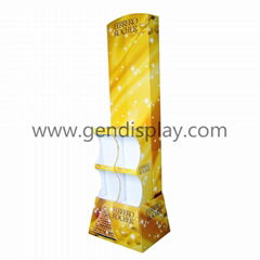 Floor Standing Cardboard Display Shelf for Chocolate