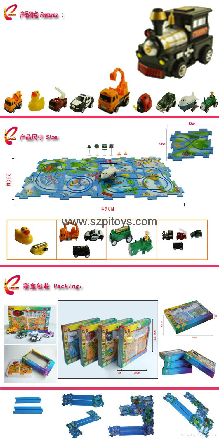 bo puzzle vehicle playset 4