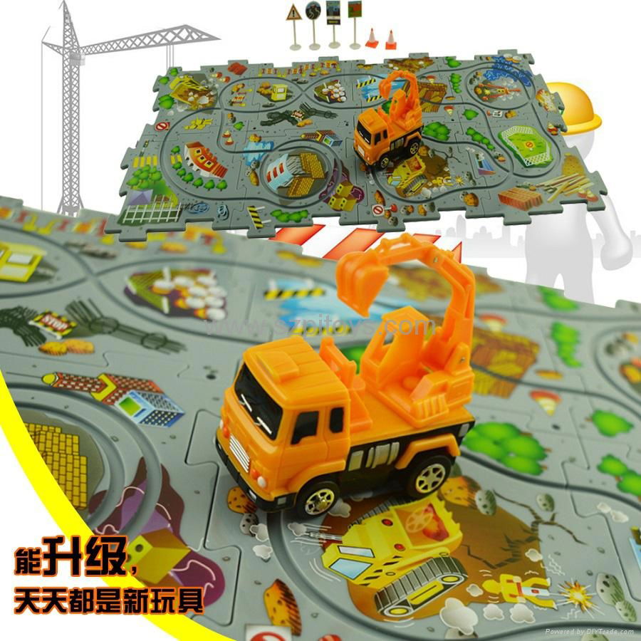 bo puzzle vehicle playset