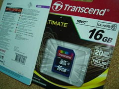 Transcend 16GB Class 10 SDHC Flash