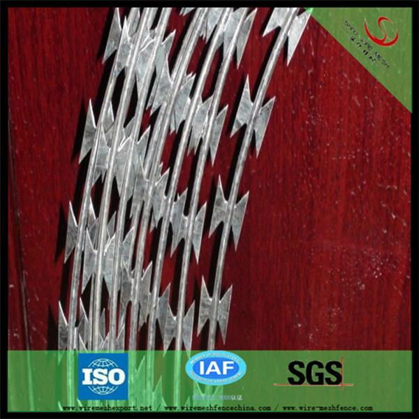 China hot dipped galvanized Razor Barbed Wire factory