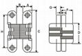 stainless steel conceal hinge folding door hinge 2