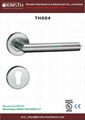 Stainless steel tube lever handle door lock 4