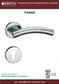 Stainless steel tube lever handle door lock 3