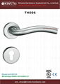 Stainless steel tube lever handle door lock 5