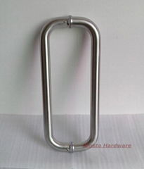 Glass pull handle