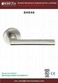 Solid lever handle bedroom door handle lock 3