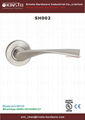 Solid lever handle bedroom door handle lock 2