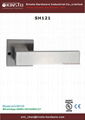 Solid lever handle bedroom door handle