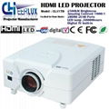 hdmi mi projector with digital Tv & usb & vga for home design