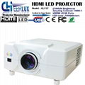 led projectors China made with lcd panel & usb & hdmi & vga support 3d movies 1