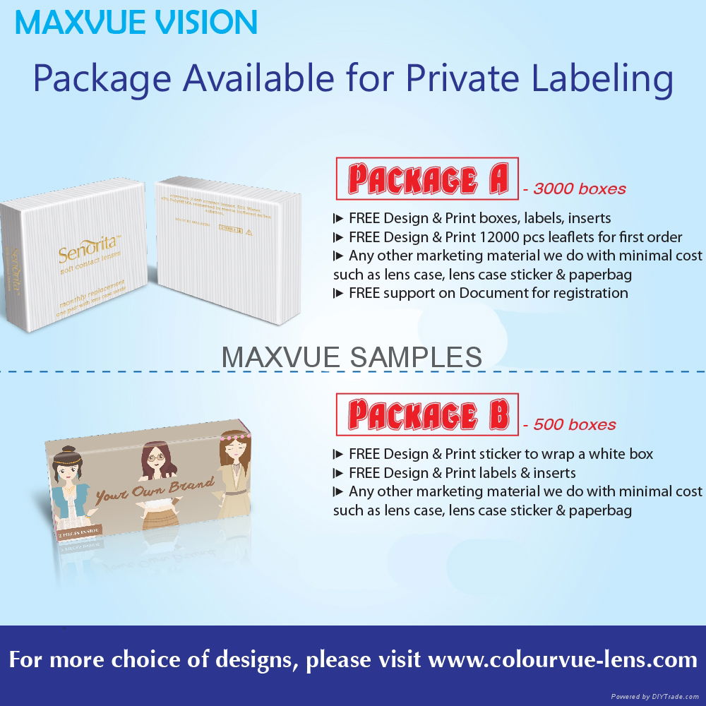 OEM Private Label for Contact Lenses 2