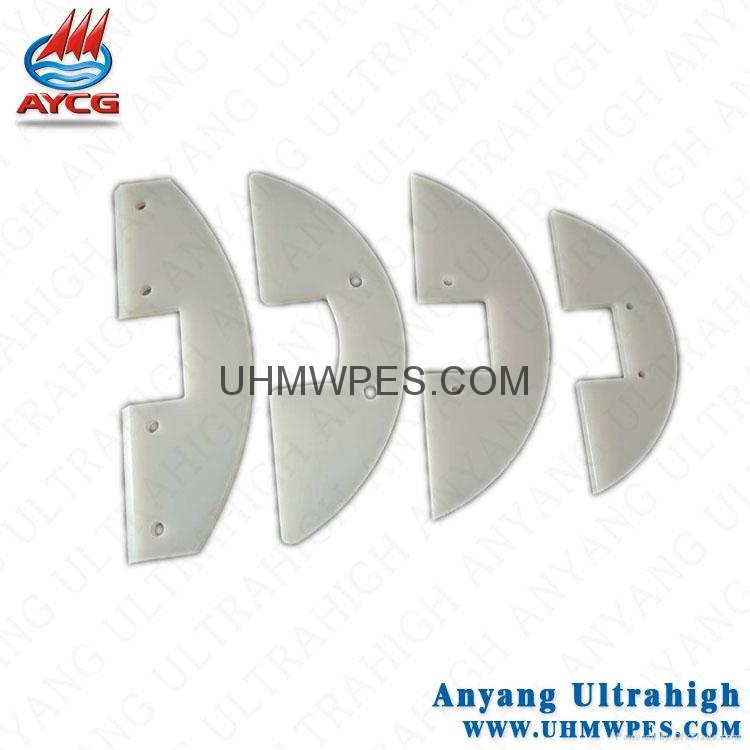 wear resistant and selflubricating uhmw drag conveyor flights plastic