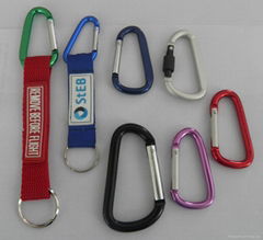 Custom Logo Of Lanyards Carabiner keychain