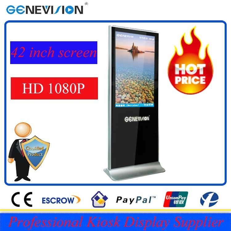 42 inch digital indoor advertising screens Floor Stand LCD Media Player