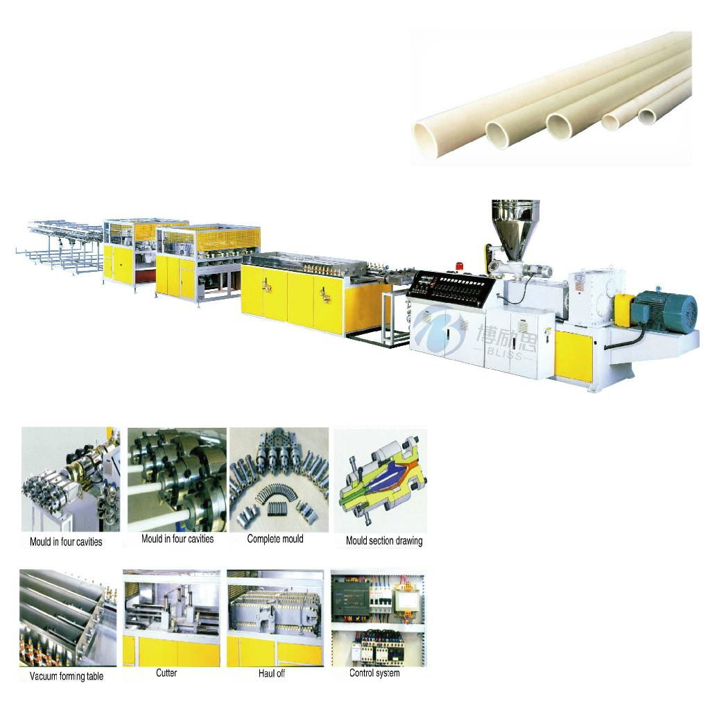 PVC Four Pipe Extrusion Line