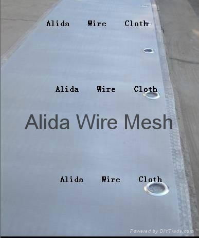 Wire Cloth with grommets 