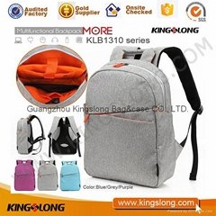 Bags and cases manufacturer 2016 latest design Casual Laptop Linen Backpack bags
