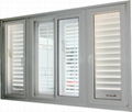 American style moveable louver window