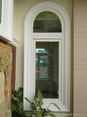 Arched PVC Window with grills design