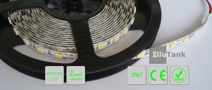 DC12V flexible LED strip light 60LED with 3M tape 2