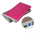 Lighter aluminum power bank with 3000mAh