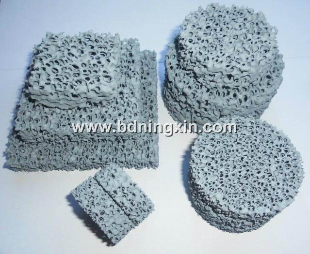 Silicon Carbide Ceramic Foam Filter for iron castings NX