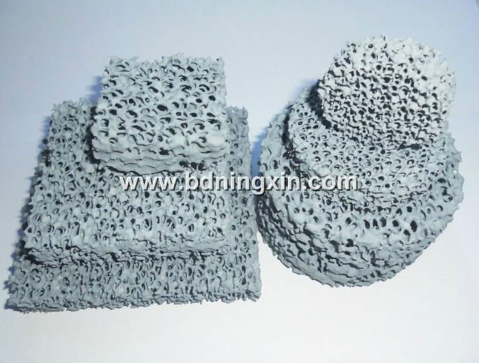 Silicon Carbide Ceramic Foam Filter for iron castings  2