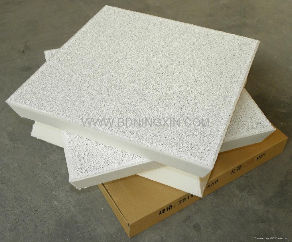 Alumina Ceramic Foam Filter for molten aluminum filtration 2
