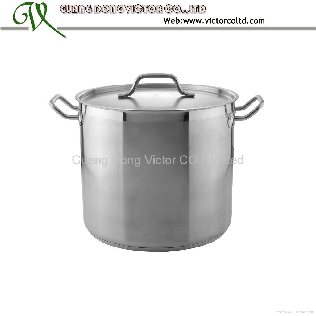 High Quality Heavy Stainless Steel Stock Pot