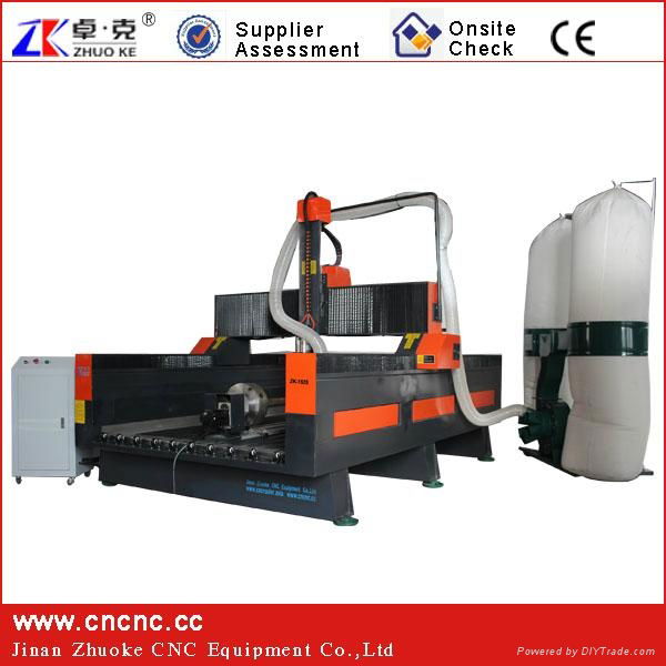 700MM Z Axis  1500*2500MM 4 Axis Woodworking CNC Router with Hybrid Servo Motor  3