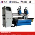 Nice Two-Spindle 4 Axis Easy Servo Motor CNC Stone Wood Router  ZKM-1325B  3