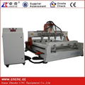 Multi-Heads 4 Axis Woodworking CNC Router for Rounded Materials  1