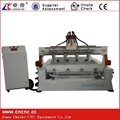 Multi-Heads 4 Axis Woodworking CNC Router for Rounded Materials  5