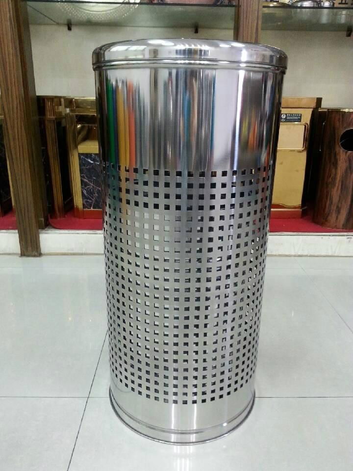 NO238 blue stainless steel litter bin