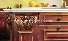 Solid wood kitchen cabinet